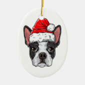 Ornement de Boston Terrier Lover | Christmas Tree (Devant)
