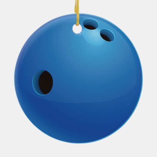 Ornement de boule de bowling (Dos)