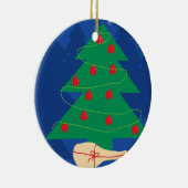 Ornement de boule de décoration d'arbre de Noël de (Droite)