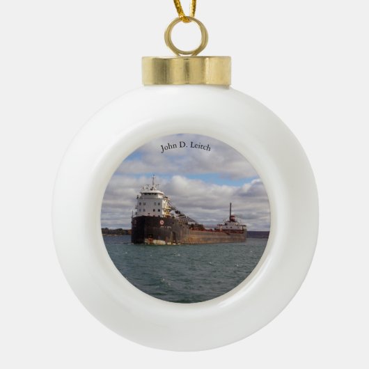 ornement de boule ou de flocon de neige John D. Le (Devant)