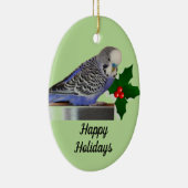 Ornement de Budgie Holiday (Droite)