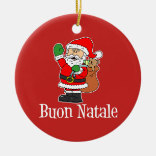 Ornement de Buon Natale Père Noël