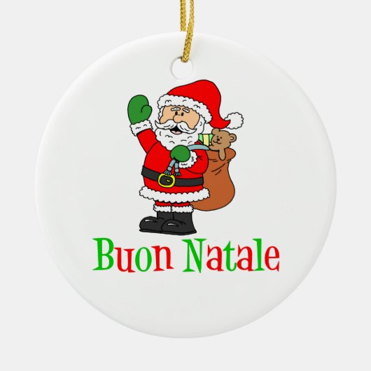 Ornement de Buon Natale Père Noël (Devant)