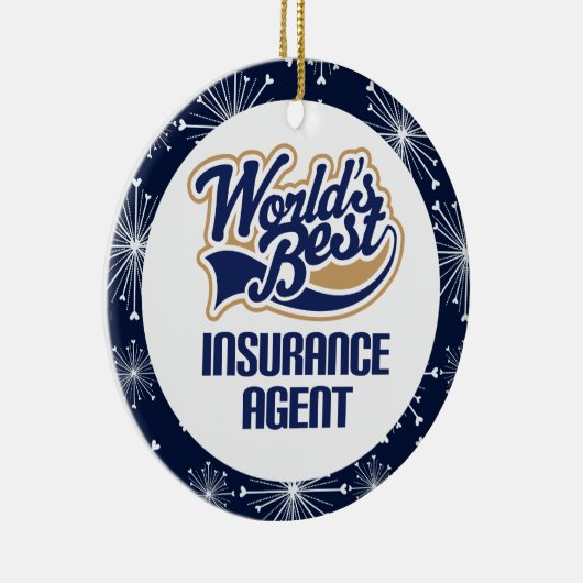 Ornement de cadeau d'agent d'assurance (Droite)