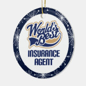 Ornement de cadeau d'agent d'assurance (Gauche)