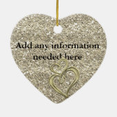 ORNEMENT de CADEAU d'ANNIVERSAIRE de COUTUME (Dos)