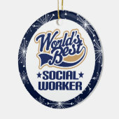 Ornement de cadeau d'assistant social (Gauche)