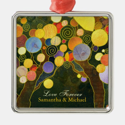 Ornement de cadeau de mariage de couples de (Devant)