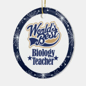 Ornement de cadeau de professeur de biologie (Gauche)