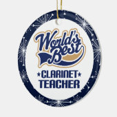 Ornement de cadeau de professeur de clarinette (Gauche)