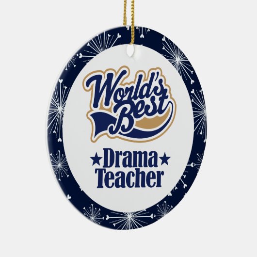 Ornement de cadeau de professeur de drame (Droite)