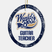Ornement de cadeau de professeur de guitare (Gauche)