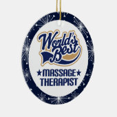 Ornement de cadeau de thérapeute de massage (Droite)