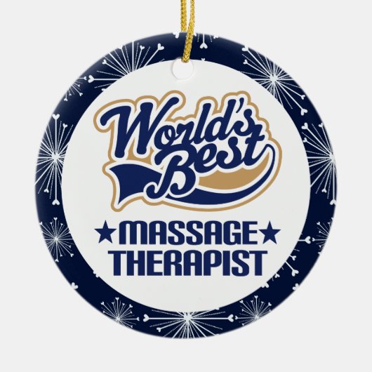 Ornement de cadeau de thérapeute de massage (Devant)