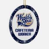 Ornement de cadeau de travailleur de cafétéria (Droite)