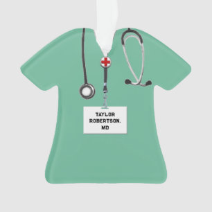 Ornement de cadeau de vacances de docteur