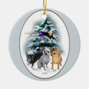 Ornement de cadeaux de Noël de chiwawa
