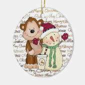 Ornement de café de vacances d'amis de café (Gauche)