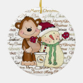 Ornement de café de vacances d'amis de café (Dos)