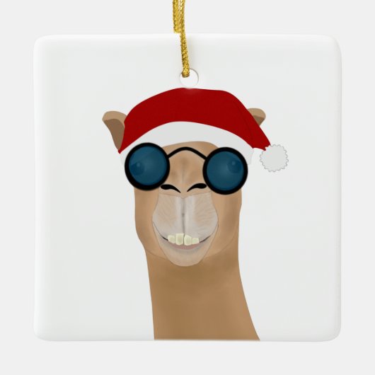 Ornement de Camel Père Noël (Devant)