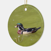 Ornement de canard de bois (Gauche)