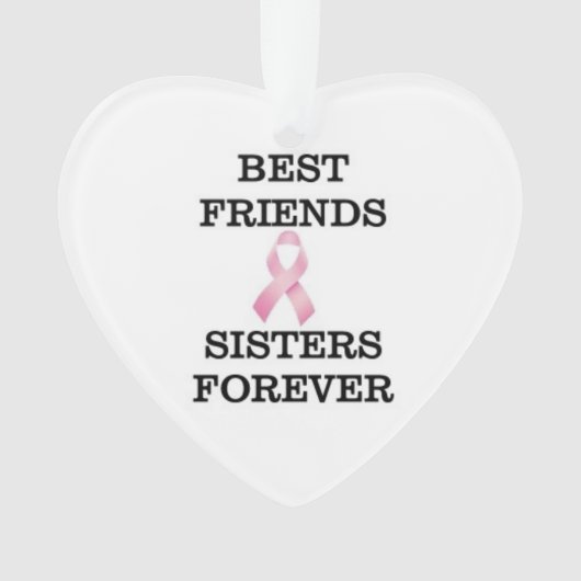Ornement de cancer du sein de soeur (devant)