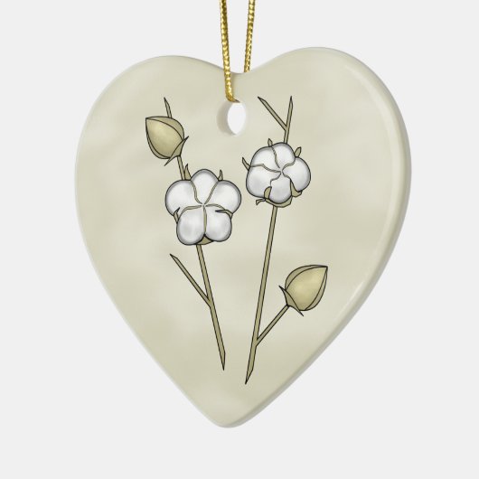 Ornement de capsule de coton (Gauche)