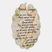 Ornement de carte papier d'aidant professionnel (Droite)