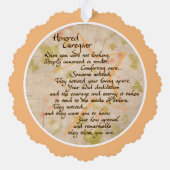 Ornement de carte papier d'aidant professionnel (Verso)