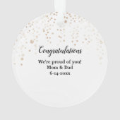 Ornement de Casquette noir et de laurier (dos)