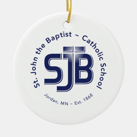 Ornement de cercle avec le logo de SJB (Devant)