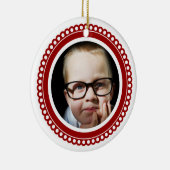 Ornement de cercle cranté par rouge fait sur (Droite)