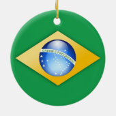 Ornement de cercle de drapeau du Brésil (Dos)