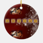 Ornement de cercle de Noël, Christ (Dos)