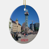 Ornement de cercle de panorama d'Oslo Norvège (Droite)