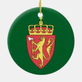 Ornement de cercle de panorama d'Oslo Norvège (Dos)