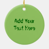 Ornement de cercle du bébé 3D de tortue verte (Dos)