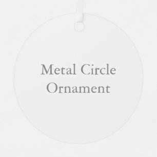 Ornement de cercle en métal
