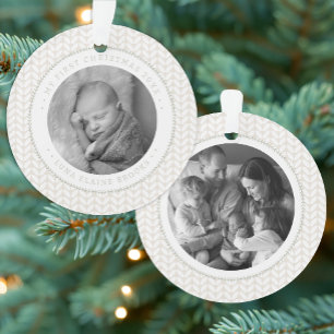 Ornement de cercle pour le premier Noël cosy