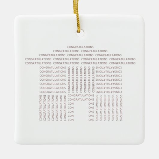 Ornement de Chambre de félicitations (Devant)