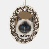 Ornement de chat Birman orné (Droite)