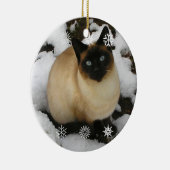 Ornement de chat de neige (Droite)