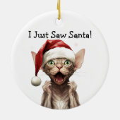 Ornement de chat de Noël (Dos)