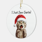 Ornement de chat festif (Gauche)