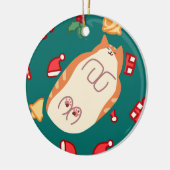 Ornement de chat orange (Gauche)