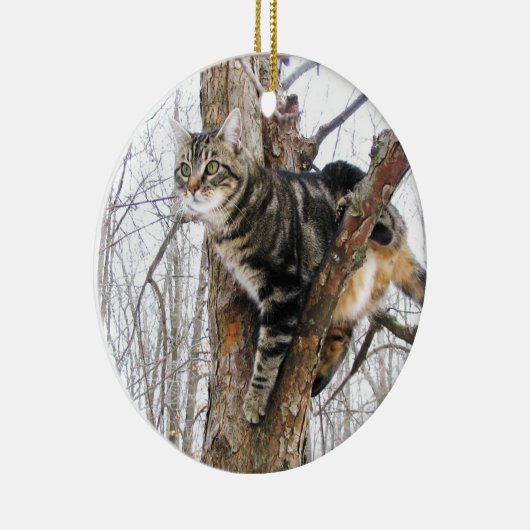 Ornement de chat Tabby (Droite)