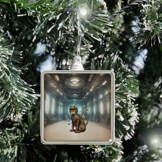 Ornement de chats à vapeur AI