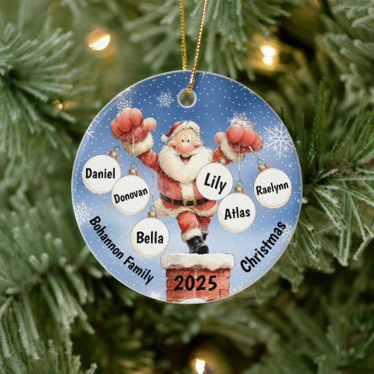Ornement de cheminée festif de Père Noël (Arbre)