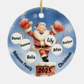 Ornement de cheminée festif de Père Noël (Dos)