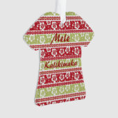 Ornement de chemise de Noël Aloha (devant)
